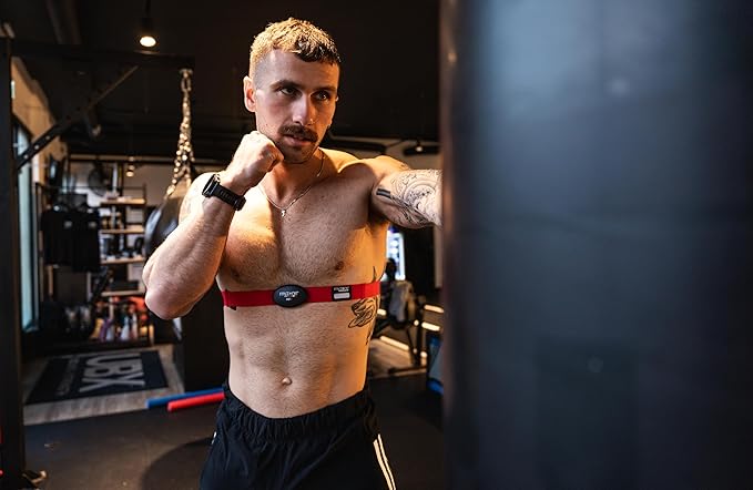 MYZONE MZ-3 Physical Activity Chest Strap Heart Rate Monitor - Fitness & Activity Tracker