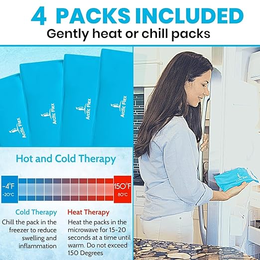 Vive Elbow Ice Pack Wrap - Ultra Cold Gel Ice Pack for Injuries Reusable - Elbow Support Compression for Cold/Hot Therapy - Adjustable for Men/Women, Sports Recovery, Arthritis, Tendonitis Pain Relief