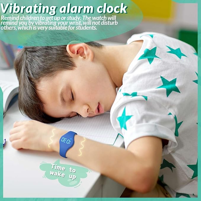 Kids Led Fitness Tracker Watch for Boys Girls, No App, Digital Sport Wristwatch, Waterproof, with Pedometer Alarm Clock, for Teens Children Students Ages 5-16 (deep Green)