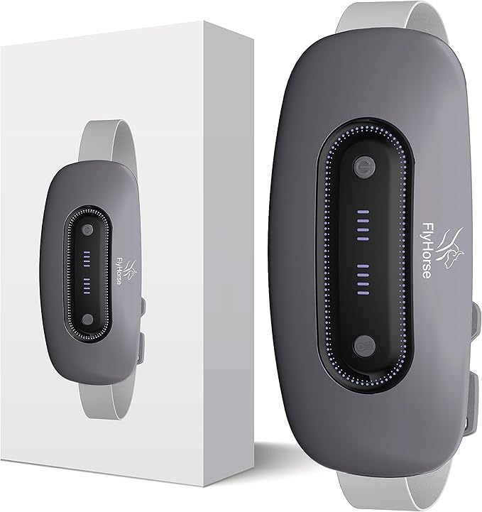 Electric Heating Pad,Portable Cordless Menstrual Heating Pad with 4 Heat Levels and 4 Massage Modes, Fast Large Heating Belly Wrap Belt(Grey)