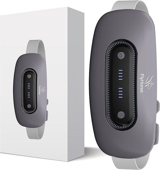 Electric Heating Pad,Portable Cordless Menstrual Heating Pad with 4 Heat Levels and 4 Massage Modes, Fast Large Heating Belly Wrap Belt(Grey)