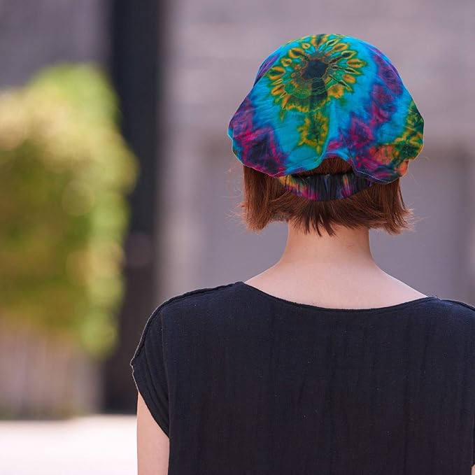 CHARM Tie-Dye Bandana Headbands - Psychedelic Hippie Womens Head Scarf Boho Mens