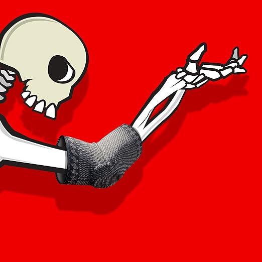 Old Bones Therapy Elbow Compression Sleeve Knitted | Pain Relief and Support for Tendonitis and Arthritis (One Elbow, X-Large)