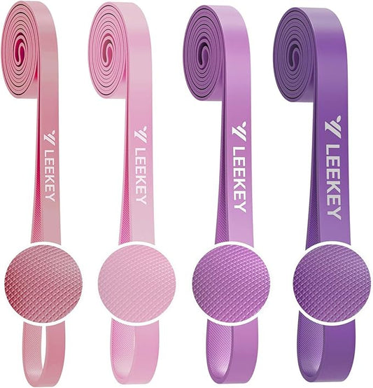 LEEKEY Resistance Bands Set for Pull-Up Assistance & Full-Body Training, Multi-Level Exercise Bands with Bag for Home Workouts, Physical Therapy, Strength Training (Men/Women)