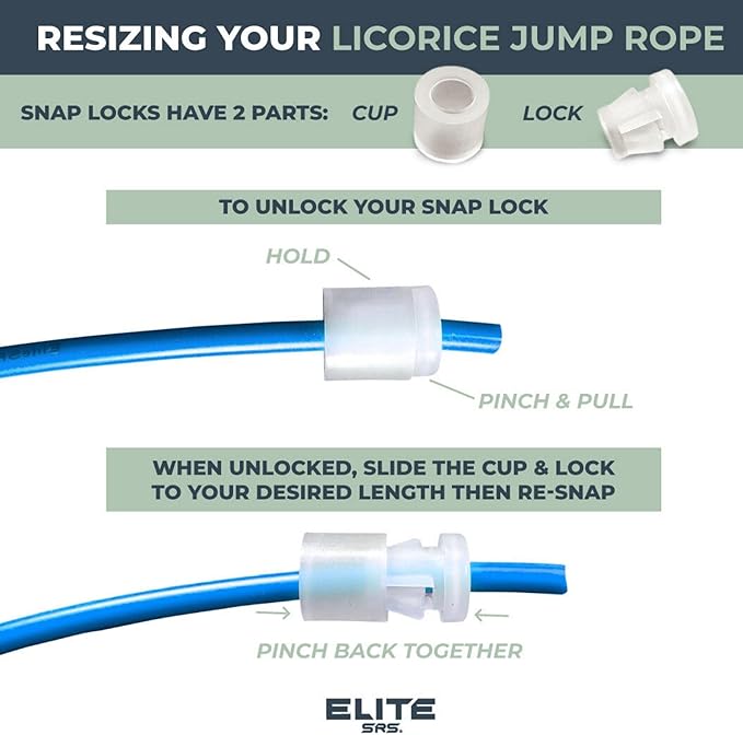 Elite Jumps | 6mm PVC Jump Ropes for Fitness | Indoor/Outdoor Adjustable Boxing Jump Rope w/Unbreakable Handles & Ultra-Durable Non-Kinking PVC | Skipping Rope for Men & Women & Boxer Rope Jump Rope