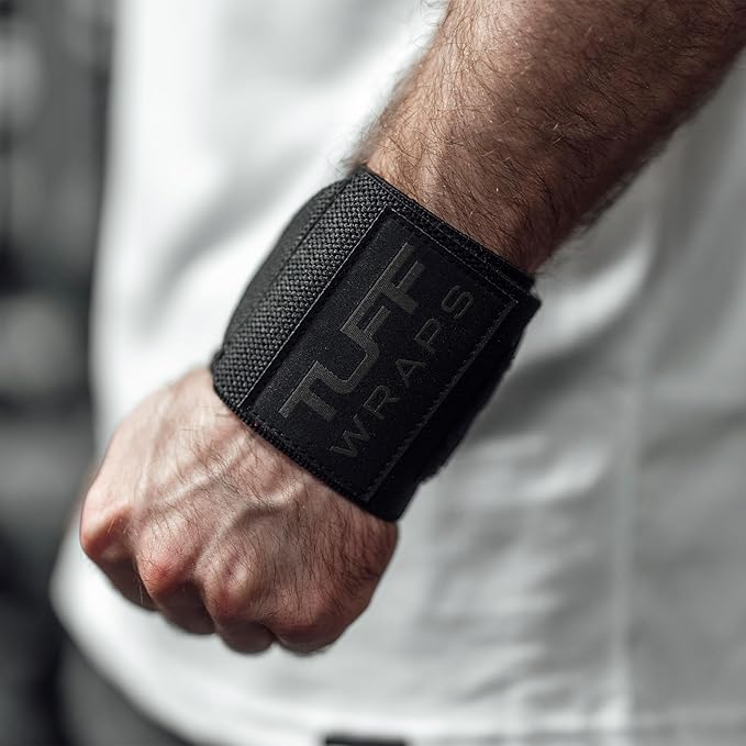 TuffWraps 16" Wrist Wraps: No Thumb Loops, Quality Gym Wrist Wraps for Weightlifting, Bench Press, Powerlifting, and Cross-Training—Try The Belt Loop Tightening System