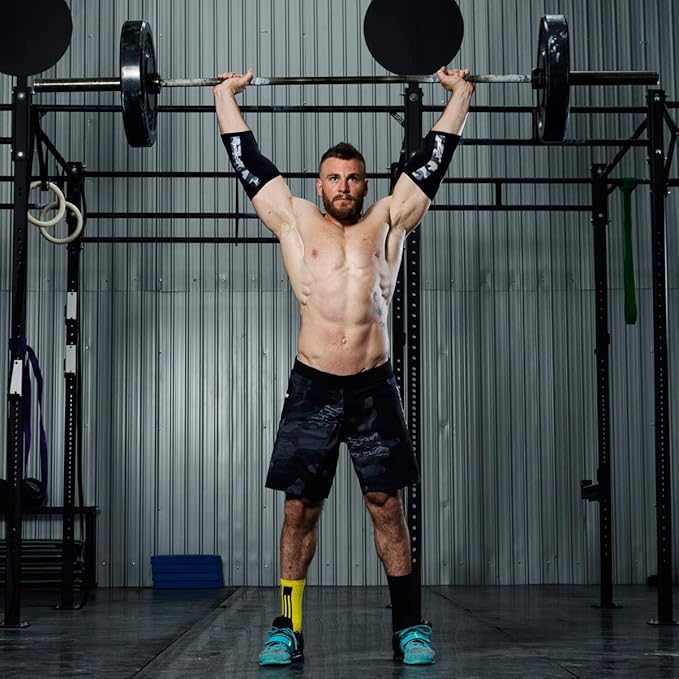 Elbow Sleeves (Pair),Support for Cross Training,Weightlifting,Powerlifting,Basketball and Tennis,5mm Neoprene Compression Brace for Both Women and Men(Small)