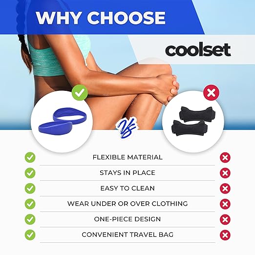 COOLSET Patella Band Knee Strap - 2 Pack Patellar Tendon Support Strap for Knee Pain Relief - Non-Slip Knee Brace for Jumper’s Knee, Tendonitis, Basketball, Running - Men, Women, Youth w/ Travel Bag (Pink)