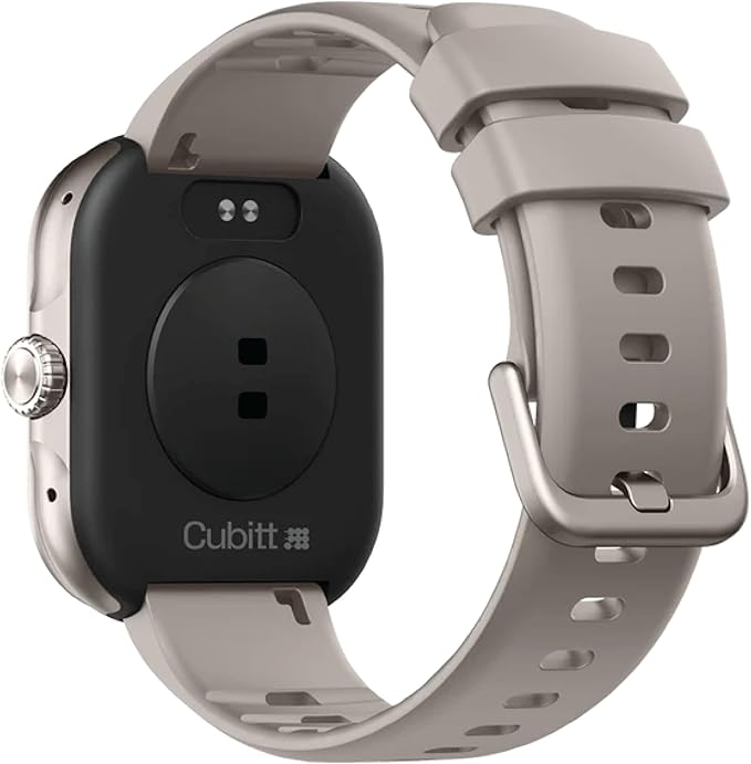 Cubitt Viva Smartwatch/Fitness Tracker with 1.84" Touch AMOLED Screen, Bluetooth Calling, 60+ Sports, Blood Oxygen, Heart Rate, Stress and Sleep Monitor, Waterproof, Step Counter for Men and Women