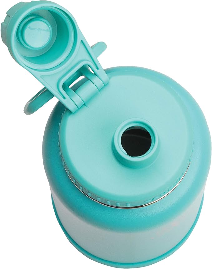 Takeya Actives Water Bottle with Spout Lid - Bottle with Double Stainless Steel Insulation - Dishwasher Safe & BPA-Free - Bottle with Spout Lid & Removable Bumper - 40 oz, Teal