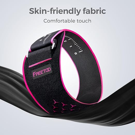 FREETOO Elbow brace for Tendonitis and Tennis Elbow for Women Men, Golfers Elbow Brace for Women for Pain Relief, Adjustable Tennis Elbow Support Band for Epicondylitis, Basketball, Exercise Pink S/M