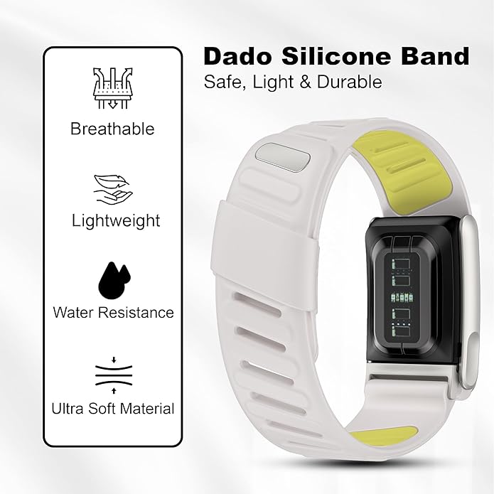 Silicone Sport Replacement Band Compatible with WHOOP 5.0, One, Peak, and Life Fitness Tracker – Breathable, Durable & Comfortable | Not for Whoop Gen 4