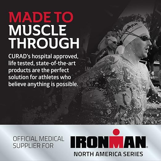 CURAD Performance Series IRONMAN Infrared Knee Support, Elastic Knee Sleeve for Pain Management, Compression Support for Enhanced Recovery and Performance, Powered by CELLIANT Technology, Small/Medium