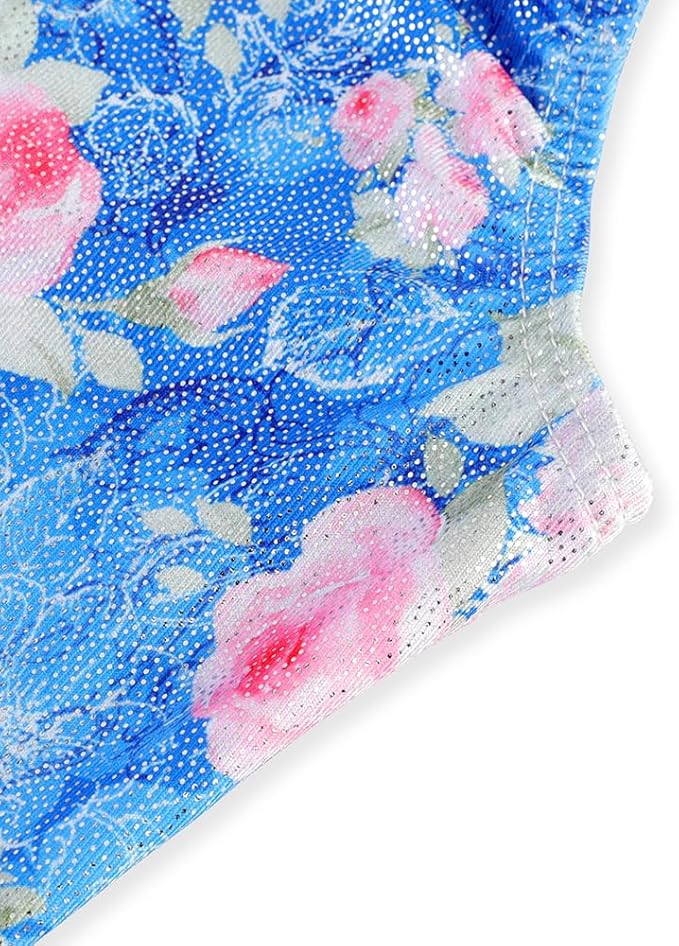 EQSJIU Leotards for Girls Gymnastics Sleeveless Sparkly Toddler Tumbling Outfits Dance Clothes Biketards for Kids 1-10 Years