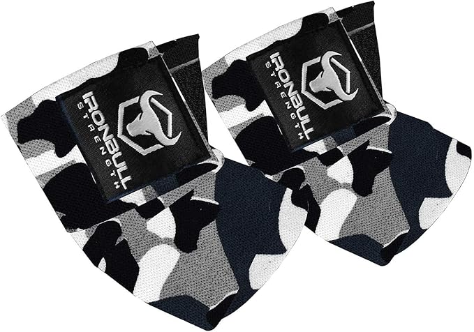 Elbow Wraps for Weightlifting (1 Pair) - 50" Elastic Elbow Braces for Weight Lifting - Elbow Support for Bench Press, Powerlifting, Fitness, & Gym Workout - Gym Elbow Straps Weightlifting - Elbow Compression Strap Brace