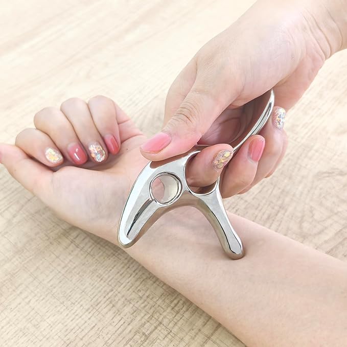BYYDDIY Gua Sha Trigger Point Massage Tool -Thumb Protector,Deep Tissue Massage,Muscle Scraper Tool (T)