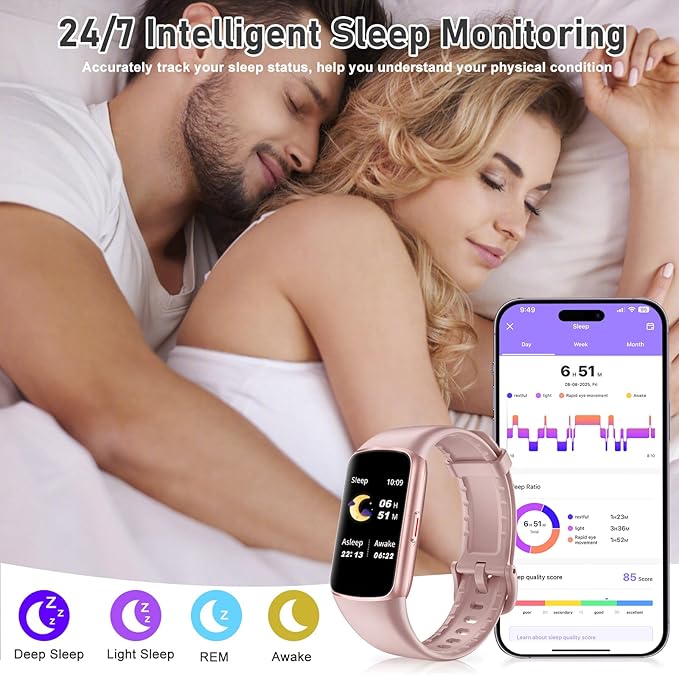 Fitness Tracker with 24/7 Heart Rate, Blood Oxygen, Sleep Tracker, 1.47''Waterproof Fitness Watch, Activity Tracker with Step Tracker for Women Men
