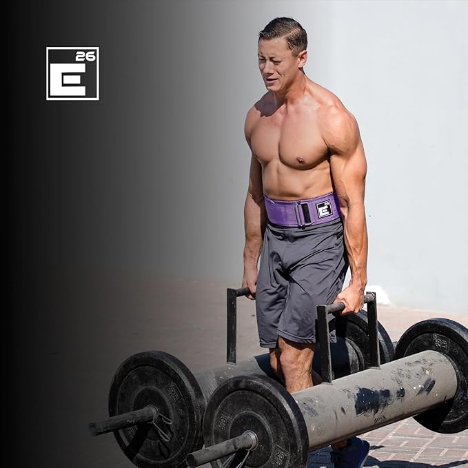 Element 26 Self-Locking Weight Lifting Belt - Premium Weightlifting Belt for Serious Functional Fitness and Olympic Lifting Athletes - Lifting Support for Men and Women - Deadlift Training Belt