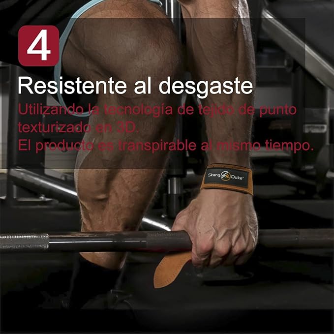 SKDK Cotton Hard Pull Wrist Lifting Straps Grips Band-Deadlift Straps with Neoprene Cushioned Wrist Padded and Anti-Skid Silicone - for Weightlifting, Bodybuilding, Xfit, Strength Training