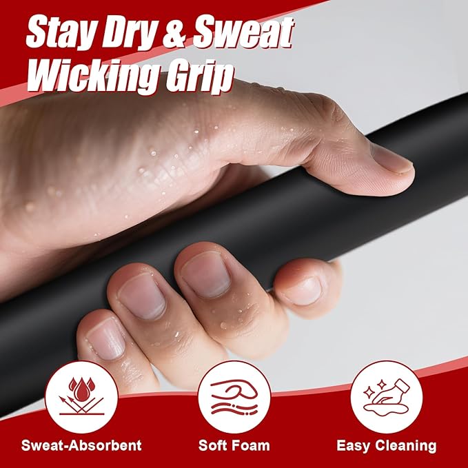 Push Up Bars: Sweat-resistant Parallettes Bar for Handstands L-sit & Dip, No Wobbling Strength Training Pushup Stands for Women Men Workout Core Exercise at Home Floor Gym