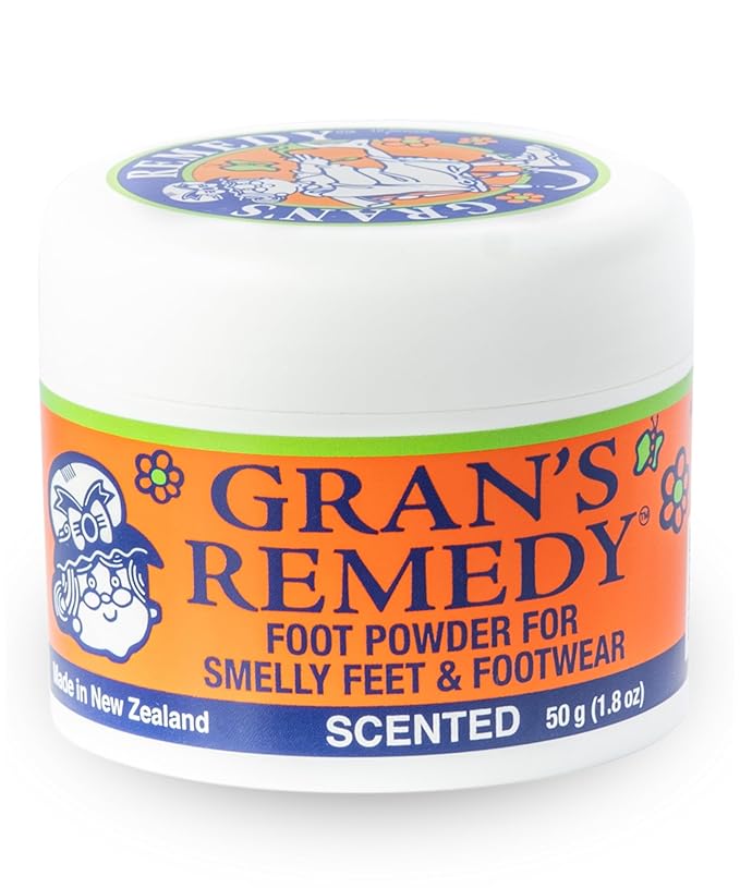 Gran's Remedy Scented Foot Powder - Effective Odor Eliminator & Moisture Absorbing Shoe Deodorizer for Shoes and Feet - Travel Size Freshness - Citrus