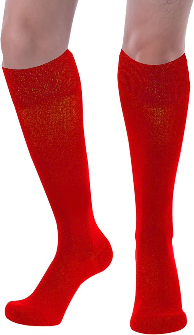 FOOTPLUS Baseball Softball Socks, Unisex Over Knee High Solid Sports Rugby Soccer Homecoming Socks