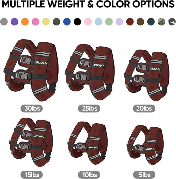 APEXUP Weighted Vest Men Women, Weight Vest for Women Workout Equipment for Strength Training Running
