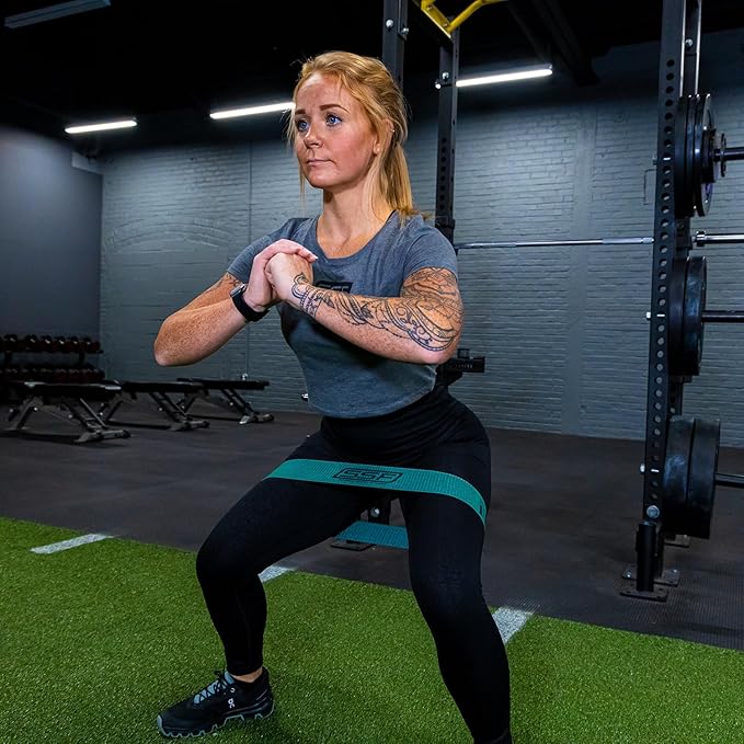 Serious Steel Fitness Fabric Mini Loop Non-Slip Resistance Band Set | Warm-Up, Physical Therapy, Glute Training, Speed and Agility Exercise Bands