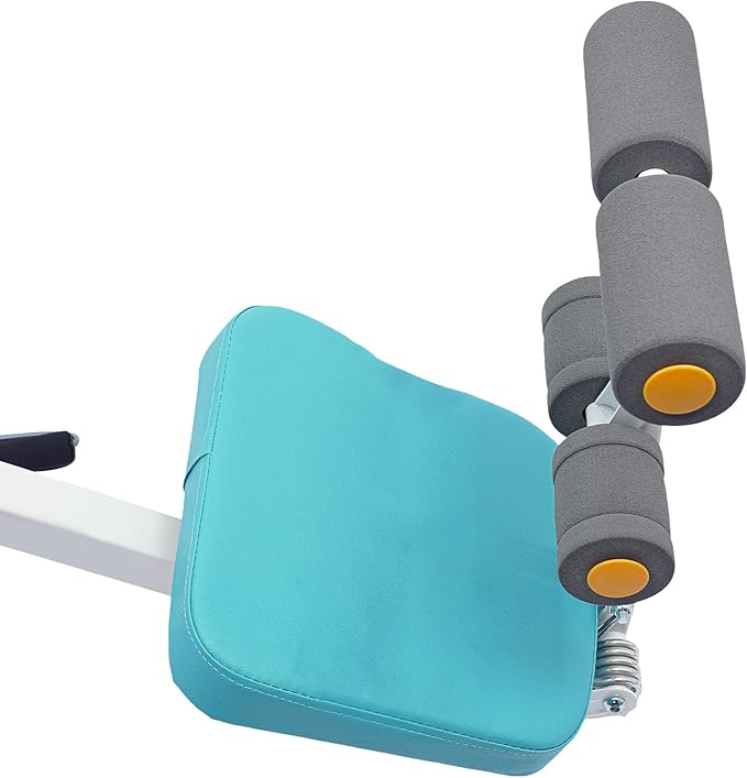 Ab Workout Equipment, Foldable Core Abs Exercise Machine Adjustable Ab Machine Full Body Workout with Resistance Bands & LCD Display for Home Gym