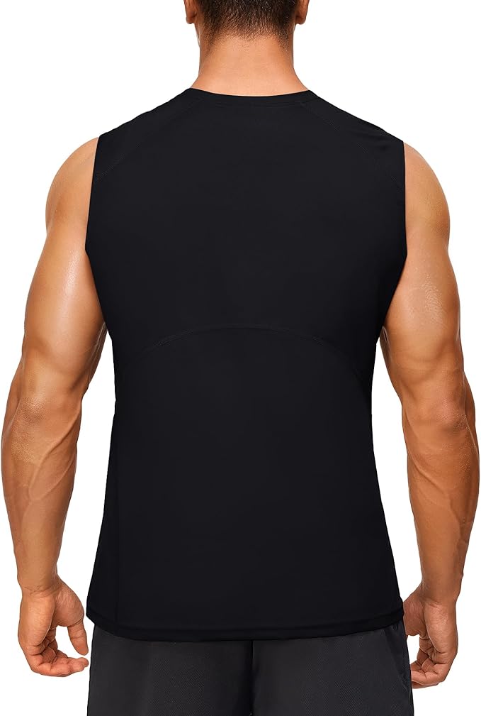 Junlan Sauna Suit for Men - Sleeveless Sauna Shirt Sweat Vest for Gym Workout