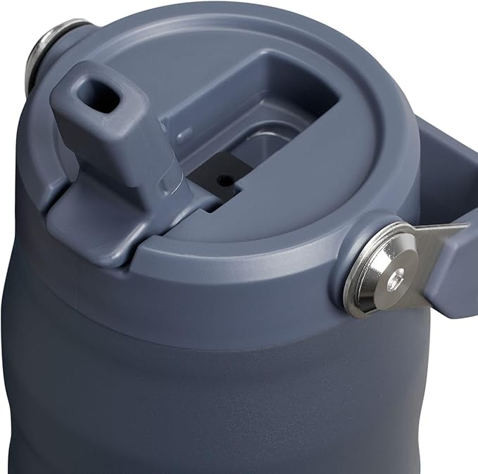 Stanley IceFlow Flip Straw 2.0 Water Bottle 24 oz | Built-In Straw with Larger Opening | Lightweight and Leak Resistant | Insulated Stainless Steel | BPA-Free | Twilight