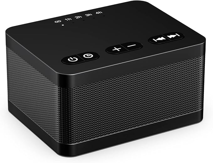 Sound Machine White Noise Machine with 30 Soothing Sounds 36 Levels Volume 5 Timers and Memory Function Effectively Blocks Noise Ideal Sleep Machine for Baby Kids Adults… (Black)