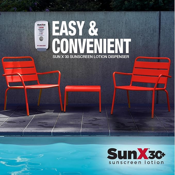 CoreTex Sun X 30+ SPF Broad Spectrum Sunscreen Lotion (Refill Bag ONLY) - 25.4oz of Paraben, Oxybenzone, Octinoxate, & Oil Free Sunscreen - No White Cast and Water & Sweat Resistant Up to 80 Minutes