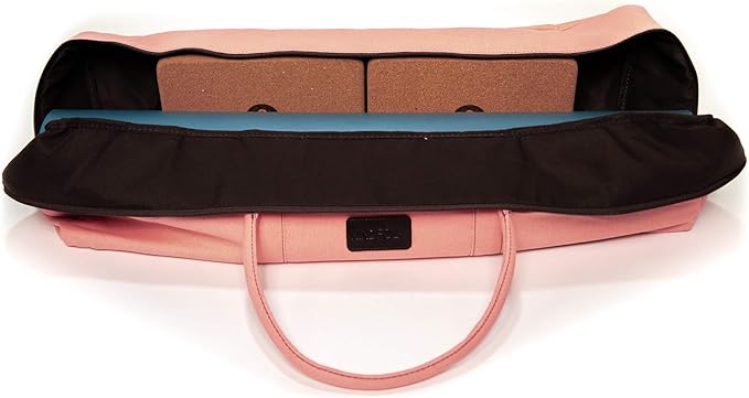 Kindfolk Yoga Mat Duffle Bag Patterned Canvas with Pocket and Zipper