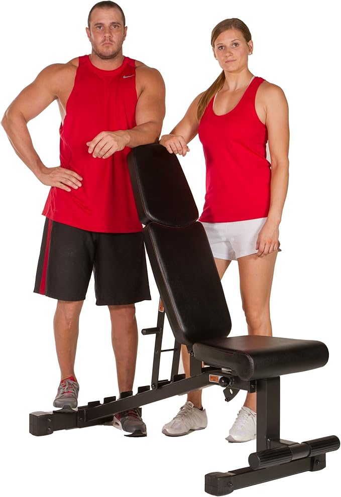 XMark Adjustable Weight Bench, High Performance Adjustable Bench, 1500 lb Weight Capacity, Strength Training Adjustable Benches for Commercial or Home Use