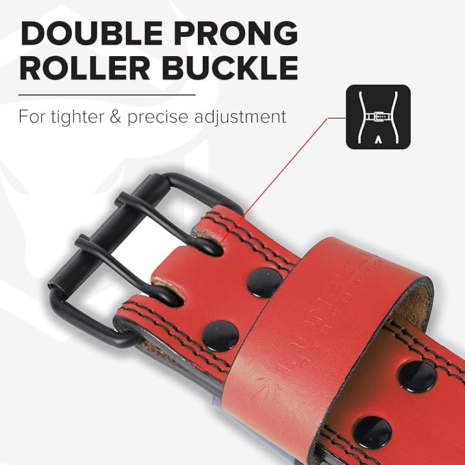 7mm Leather Weight Lifting Belt (IPF, USAPL, USPA, IPL USAW & IWF Approved) - 4" to 2” Tapered Premium Weightlifting Belt for Olympic Lifting, Powerlifting, Cross training, Gym, Workout & Weight Training - Weightlifting Belts for Men and Women