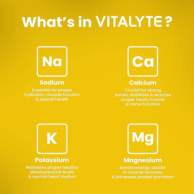 Vitalyte Electrolytes Packets Isotonic Sports Drink | Electrolytes Powder Packets Sports Nutrition Electrolyte Replacement Drinks Dehydration Relief Packets