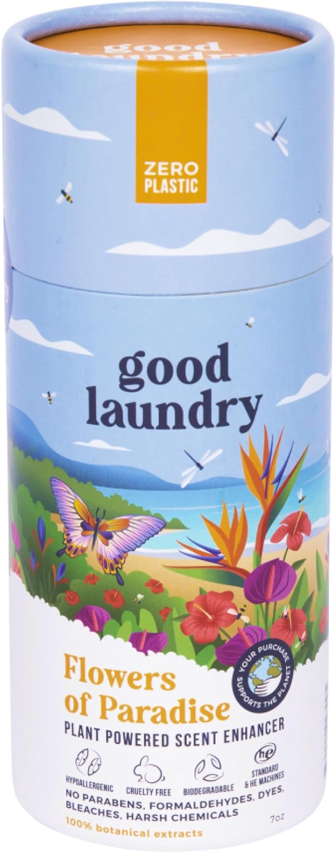 Good Laundry Scent Booster Beads - Flowers of Paradise Laundry Fabric Softener Bead – Eco-Friendly Laundry Bead - Scent Booster for Long-Lasting Freshness, Scent Beads for Clothes - 7oz - USA Based