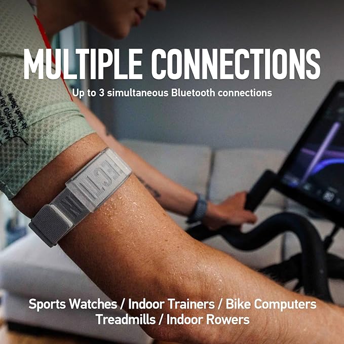 COROS Heart Rate Monitor, Comfort, Easy to wear, Auto-wear Detection, Advanced Sensor, Precise Data, Bluetooth, 38 Hours Battery Life, Connects up to 3 Devices at Once, for Run and Bike