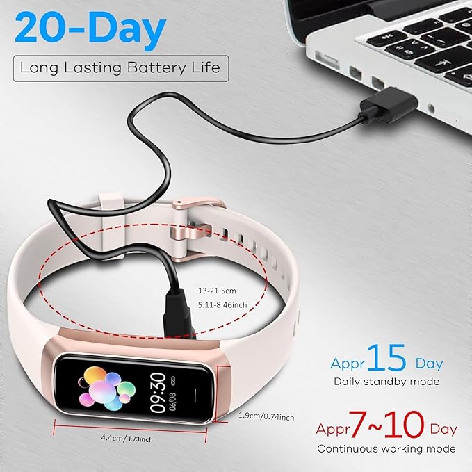 Fitness Tracker,2025 Smart Watch with Blood Pressure Heart Rate & Sleep Monitor IP67 Waterproof Step Calorie Counter Pedometer Fitness Activity Watch for Men Women Android iOS Phone (Pink)