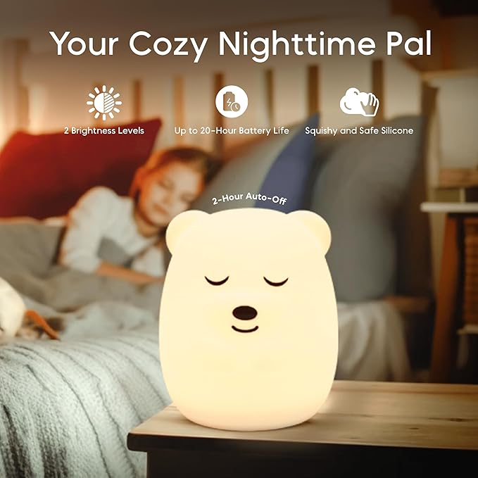 Breathing Pal 'Ted'- Mindfulness Breathing Light, Guided Visual Meditation Breathing Light, Anxiety Relief Items for Calm Down Corner/Meditation/Sleep for Adult&Kid