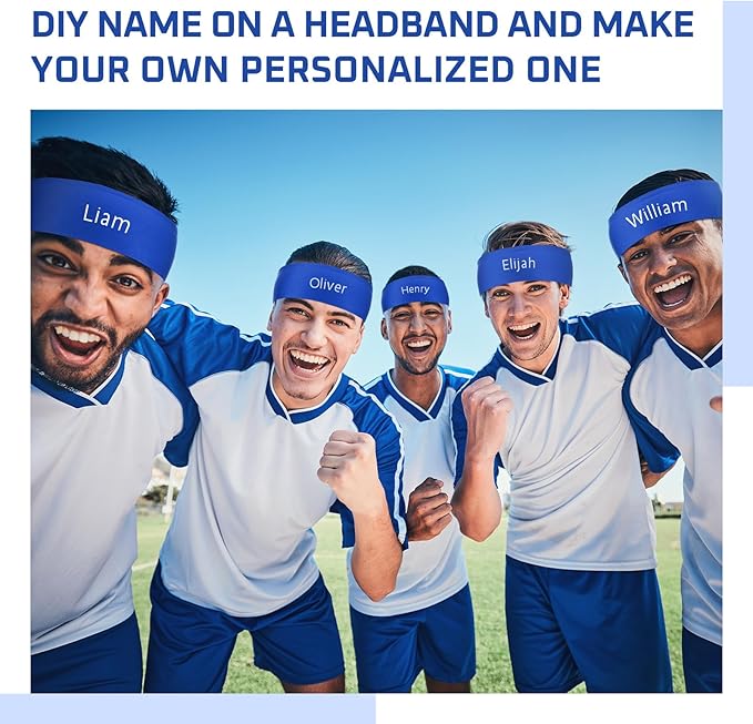 Hiboom 30 Pack Tie Headband Bulk Sports Tennis Head Tie Ninja Karate Tie Back Athletic Sweatbands Adjustable Hair Bands for Women Men Basketball, Football, Soccer, Running, Yoga Workout