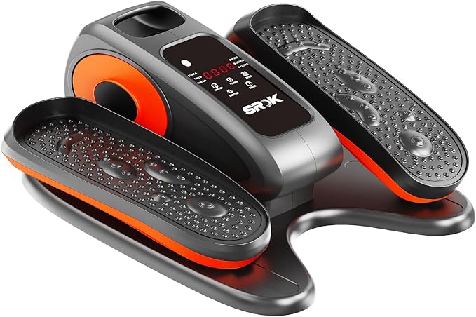 Under Desk Elliptical Machine, Electric Ellipse Leg Exerciser As Seen On TV with 12 Speed for Seniors,Portable Foot Leg Exerciser, Mini Seated Pedal Exerciser for Home Office