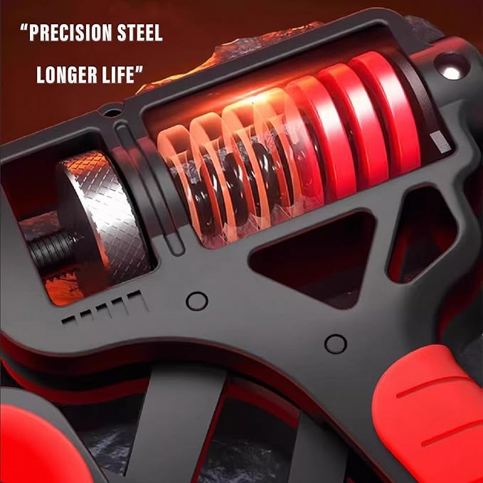 Captain Grip Strength Tester and Trainer Set – Electronic Hand Dynamometer (400lbs/180kg) & Adjustable Resistance Grip，Electronic Counting Grip