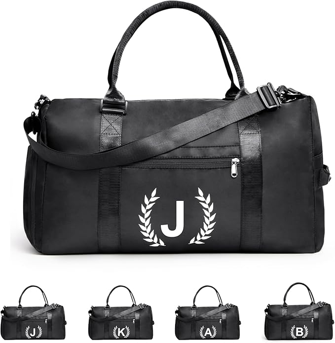 Gym Bag for Women & Men, Fitness Workout Sports Travel Duffle Bag with Wet Pocket & Shoes Compartment, Great Present for Gym Lovers
