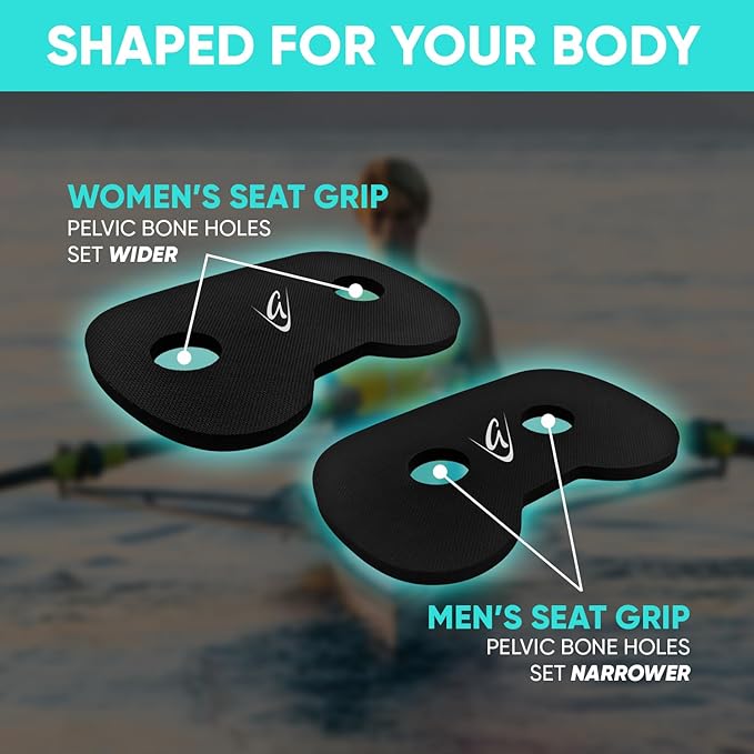 Godfrey Original Rowing Boat Seat Pad for Men & Women - Anti-Slip Rower Pad for in-Boat, Concept2, Water Rowers & Rowing Machines