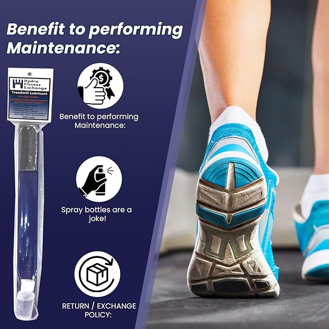 Hydra TreadLube Treadmill Walking Belt Lubricating Kit 100% Spirit Sole Fitness Silicone lube Tread Lube with 16" Applicator Reduces Friction Works with Most Treadmill