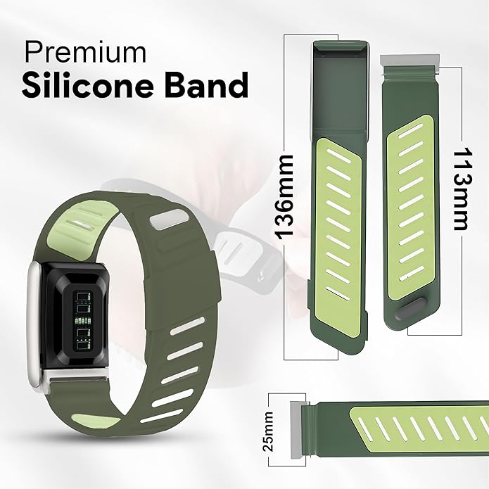 Silicone Sport Replacement Band Compatible with WHOOP 5.0, One, Peak, and Life Fitness Tracker – Breathable, Durable & Comfortable | Not for Whoop Gen 4