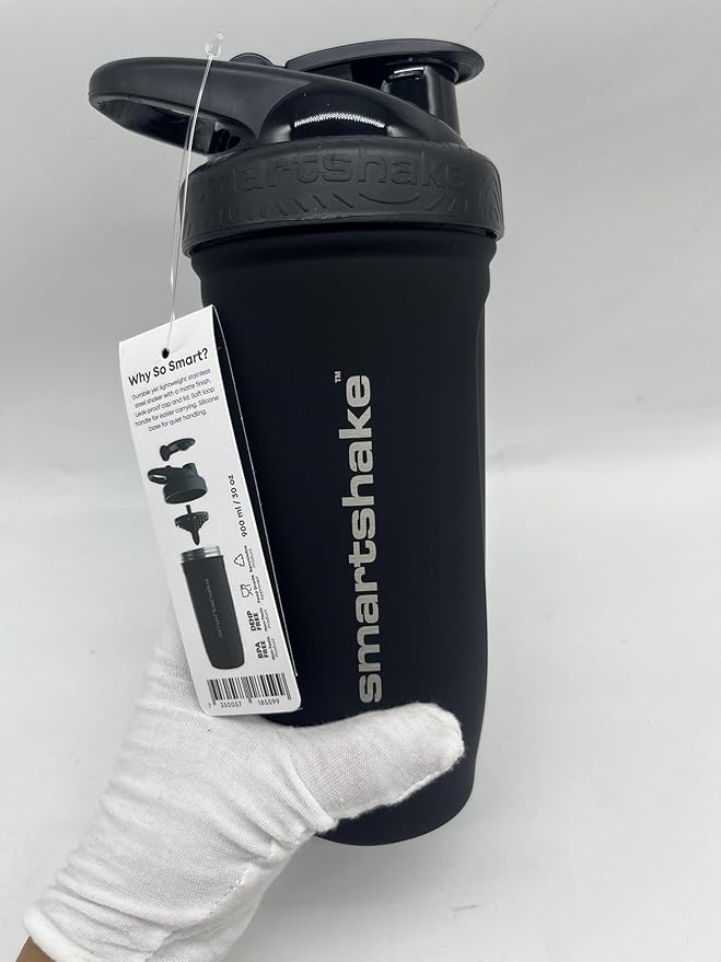 Smartshake Reforce Stainless Steel Game Of Thrones Dracarys, Shaker Bottle (900 ML /30oz) | Lightweight Resistance Sports Shaker Bottle with a Soft Lid | Leakproof, BPA Free & DEHP Free