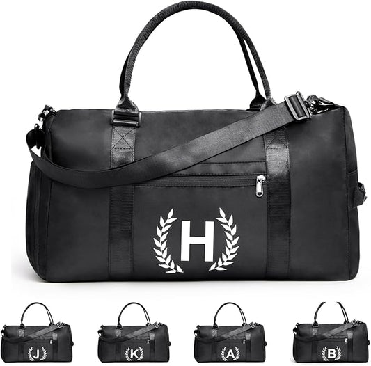 Gym Bag for Women & Men, Fitness Workout Sports Travel Duffle Bag with Wet Pocket & Shoes Compartment, Great Present for Gym Lovers